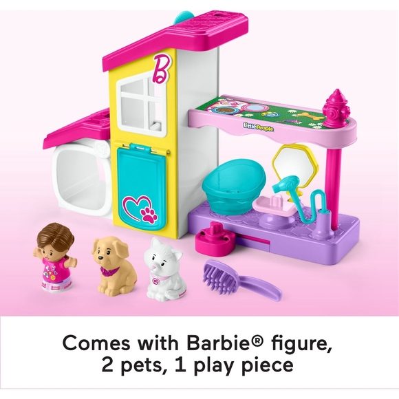 Fisher-Price Little People Barbie Play and Care Pet Spa Musical Toddler Playset. - Picture 5 of 7
